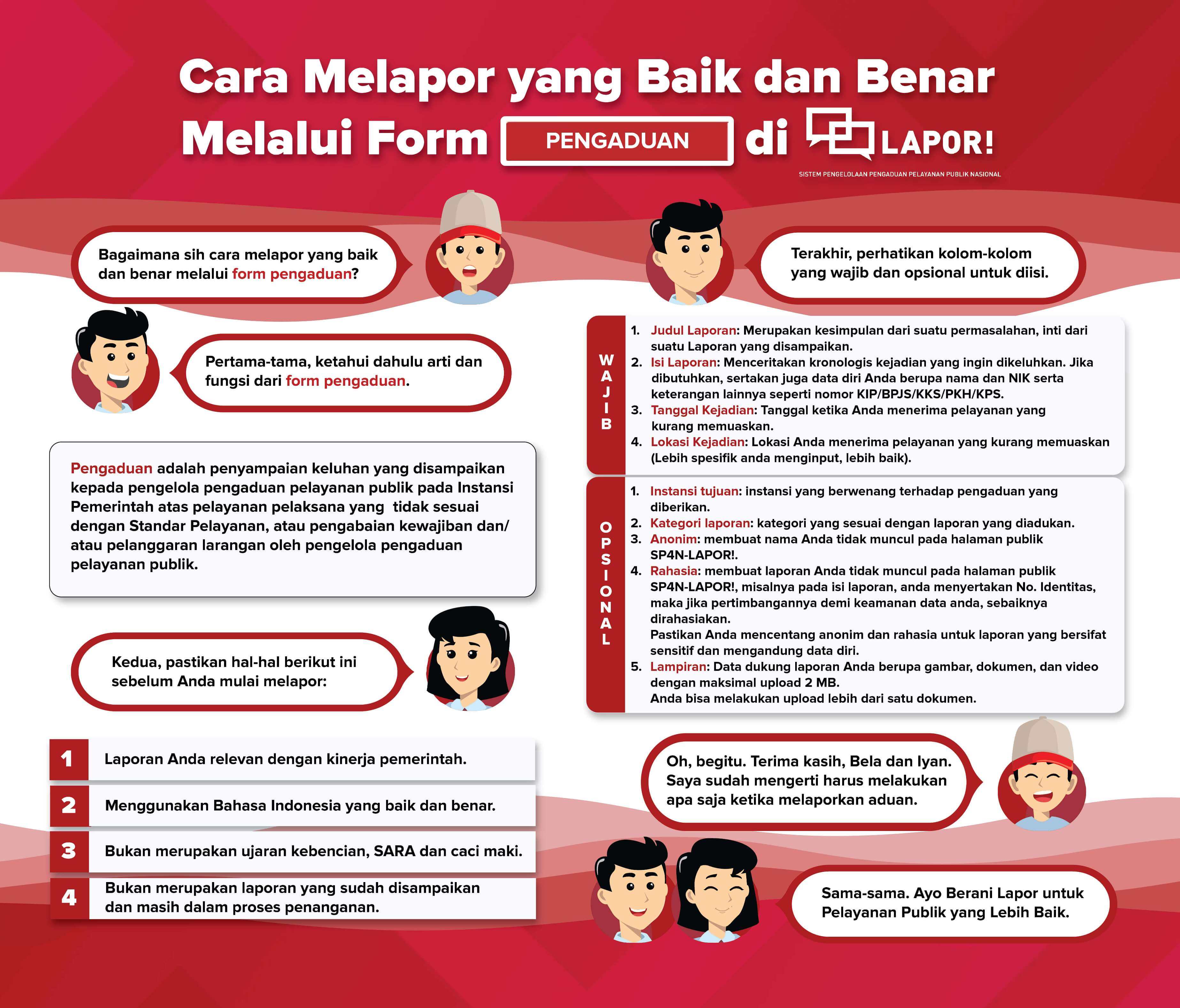 Cara Melapor melalui SP4N-LAPOR!